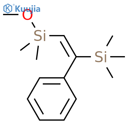 Silane, methoxydimethyl[2-phenyl-2-(trimethylsilyl)ethenyl]-, (E)- (9CI) structure