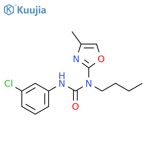 Urea, N-butyl-N'-(3-chlorophenyl)-N-(4-methyl-2-oxazolyl)- structure