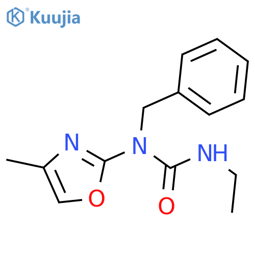 Urea, N'-ethyl-N-(4-methyl-2-oxazolyl)-N-(phenylmethyl)- structure