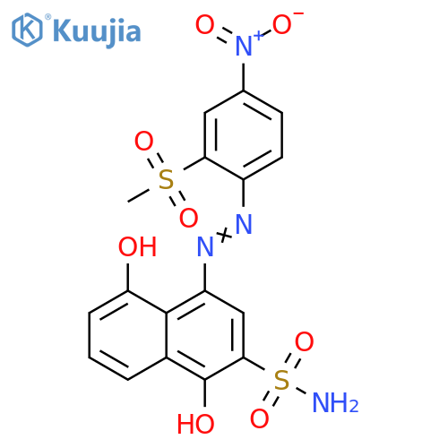 2-Naphthalenesulfonamide,1,5-dihydroxy-4-[[2-(methylsulfonyl)-4-nitrophenyl]azo]- structure