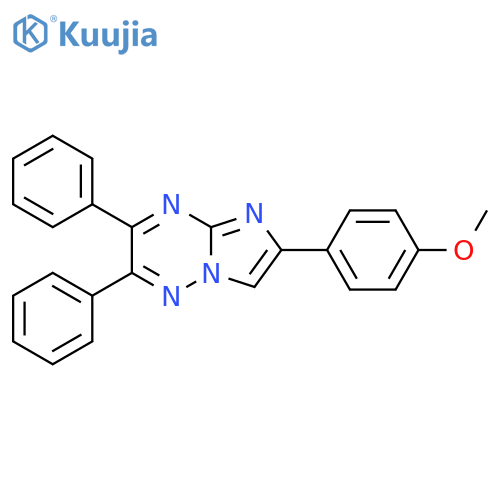 Imidazo[1,2-b][1,2,4]triazine, 6-(4-methoxyphenyl)-2,3-diphenyl- structure