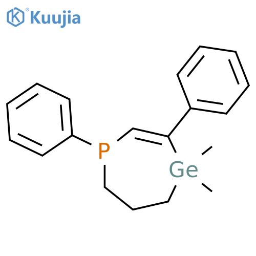 1H-1,4-Phosphagermepin, 4,5,6,7-tetrahydro-4,4-dimethyl-1,3-diphenyl- structure