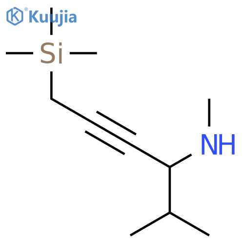 4-Hexyn-3-amine, N,2-dimethyl-6-(trimethylsilyl)- structure