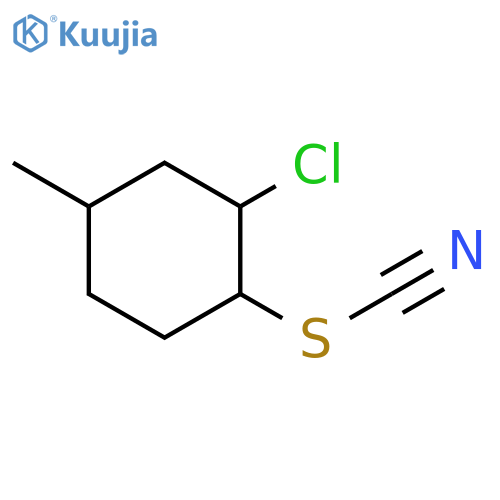 Thiocyanic acid, 2-chloro-4-methylcyclohexyl ester structure