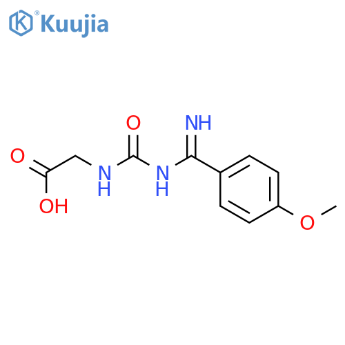 Glycine, N-[[[imino(4-methoxyphenyl)methyl]amino]carbonyl]- structure