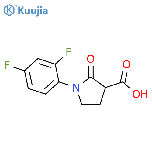 1-(2,4-DIFLUOROPHENYL)-2-OXOPYRROLIDINE-3-CARBOXYLIC ACID structure