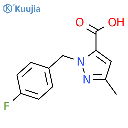 1-(4-Fluorobenzyl)-3-methyl-1h-pyrazole-5-Carboxylic Acid structure