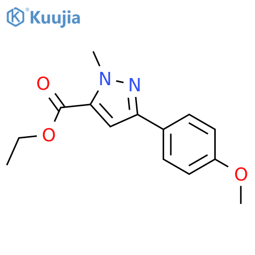 ETHYL 3-(4-METHOXYPHENYL)-1-METHYL-1H-PYRAZOLE-5-CARBOXYLATE structure