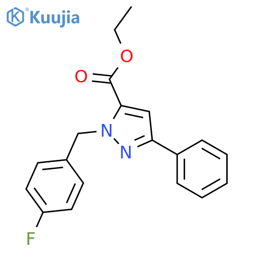 ETHYL 1-(4-FLUOROBENZYL)-3-PHENYL-1H-PYRAZOLE-5-CARBOXYLATE structure