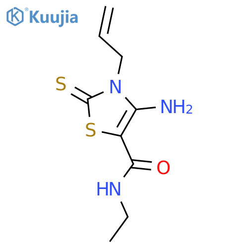 3-Allyl-4-amino-N-ethyl-2-thioxo-2,3-dihydrothiazole-5-carboxamide structure