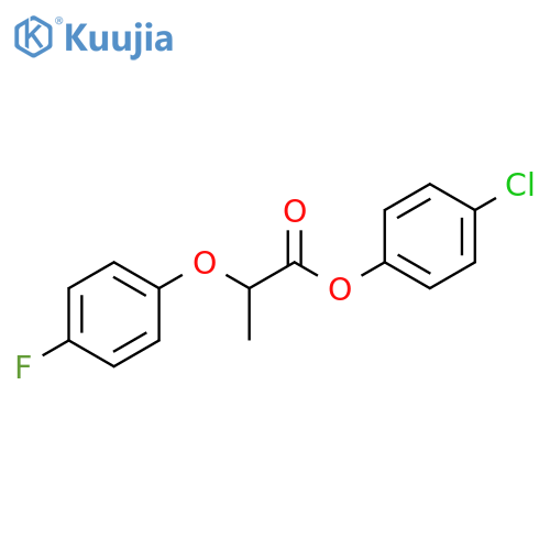 4-chlorophenyl 2-(4-fluorophenoxy)propanoate structure