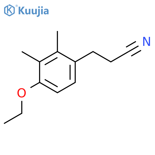 BENZENEPROPANENITRILE, 4-ETHOXY-2,3-DIMETHYL- structure