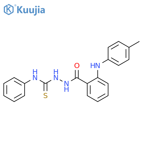 Benzoic acid, 2-[(4-methylphenyl)amino]-, 2-[(phenylamino)thioxomethyl]hydrazide structure