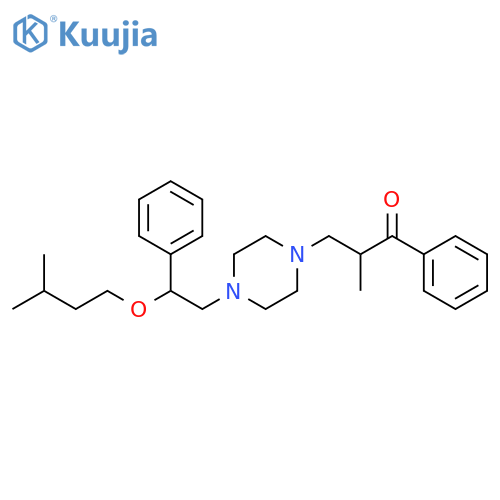 1-Propanone,2-methyl-3-[4-[2-(3-methylbutoxy)-2-phenylethyl]-1-piperazinyl]-1-phenyl- structure