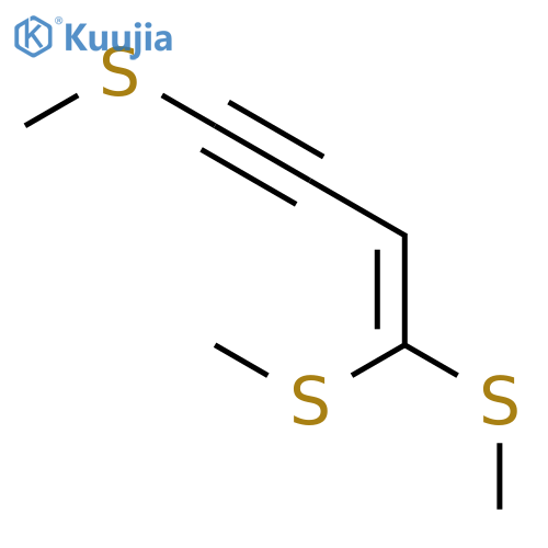 1-Buten-3-yne, 1,1,4-tris(methylthio)- structure