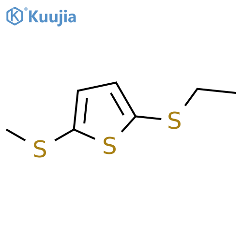 Thiophene, 2-(ethylthio)-5-(methylthio)- structure