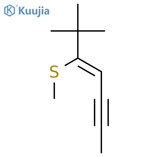 4-Hepten-2-yne, 6,6-dimethyl-5-(methylthio)-, (Z)- structure