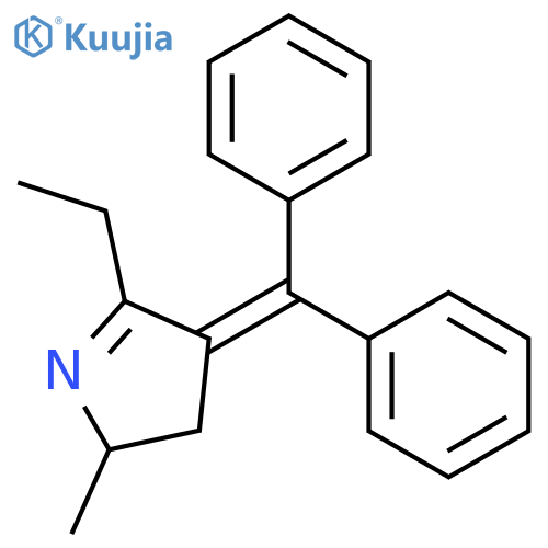 2H-Pyrrole, 4-(diphenylmethylene)-5-ethyl-3,4-dihydro-2-methyl- structure