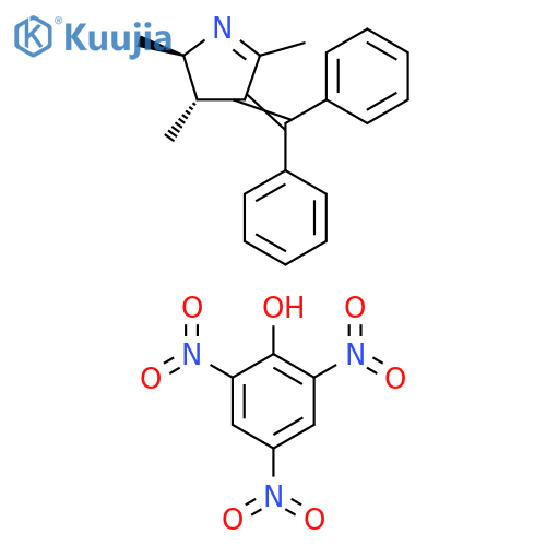 2H-Pyrrole, 4-(diphenylmethylene)-3,4-dihydro-2,3,5-trimethyl-, trans-, compd. with 2,4,6-trinitrophenol (1:1) (9CI) structure