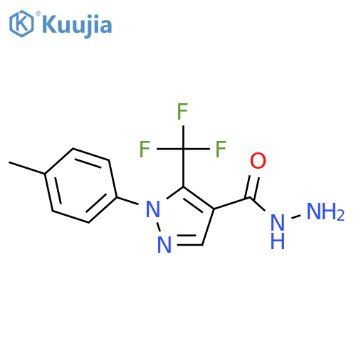 1-(4-Methylphenyl)-5-(trifluoromethyl)-1H-pyrazole-4-carbohydrazide structure