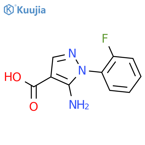 5-Amino-1-(2-fluorophenyl)-1H-pyrazole-4-carboxylic Acid structure