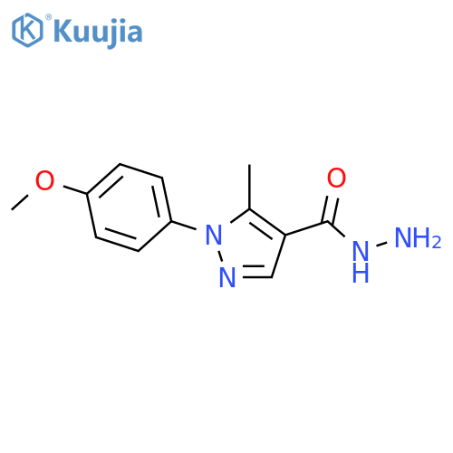 1-(4-Methoxyphenyl)-5-methyl-1H-pyrazole-4-carbohydrazide structure