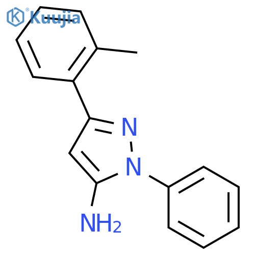 3-(2-Methylphenyl)-1-phenyl-1H-pyrazol-5-amine structure