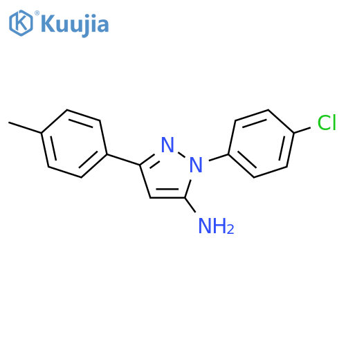 2-(4-chloro-phenyl)-5-p-tolyl-2h-pyrazol-3-ylamine structure