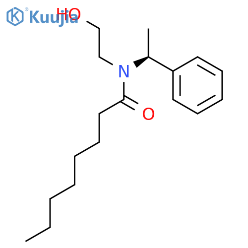 OCTANAMIDE, N-(2-HYDROXYETHYL)-N-[(1S)-1-PHENYLETHYL]- structure