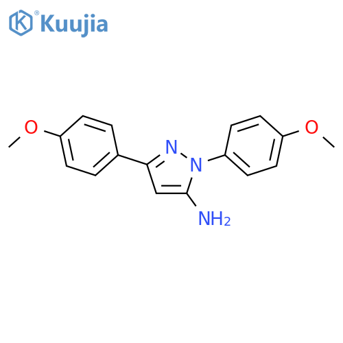 1,3-BIS(4-METHOXYPHENYL)-1H-PYRAZOL-5-AMINE structure
