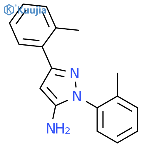 1,3-BIS(2-METHYLPHENYL)-1H-PYRAZOL-5-AMINE structure