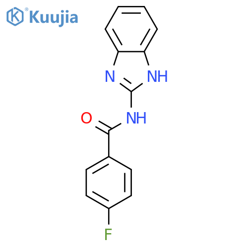 N-(1H-1,3-benzodiazol-2-yl)-4-fluorobenzamide structure