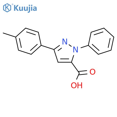 1-PHENYL-3-P-TOLYL-1H-PYRAZOLE-5-CARBOXYLIC ACID structure