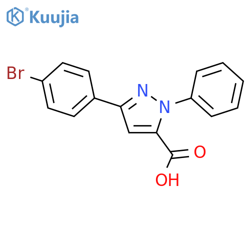 3-(4-BROMOPHENYL)-1-PHENYL-1H-PYRAZOLE-5-CARBOXYLIC ACID structure