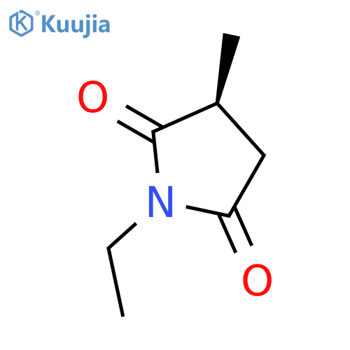 2,5-Pyrrolidinedione,1-ethyl-3-methyl-,(3S)-(9CI) structure