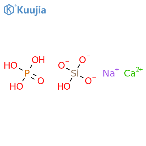 Calcium sodium phosphate silicate structure