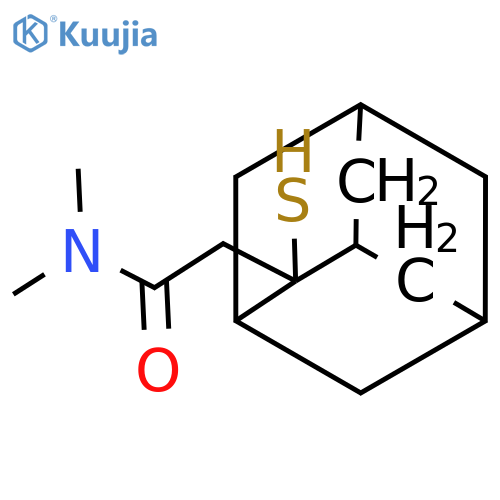 TRICYCLO[3.3.1.13,7]DECANE-2-ACETAMIDE, 2-MERCAPTO-N,N-DIMETHYL- structure