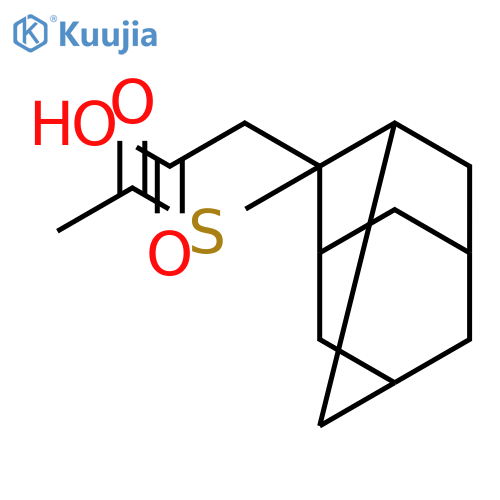 Tricyclo[3.3.1.13,7]decane-2-acetic acid, 2-(acetylthio)- structure