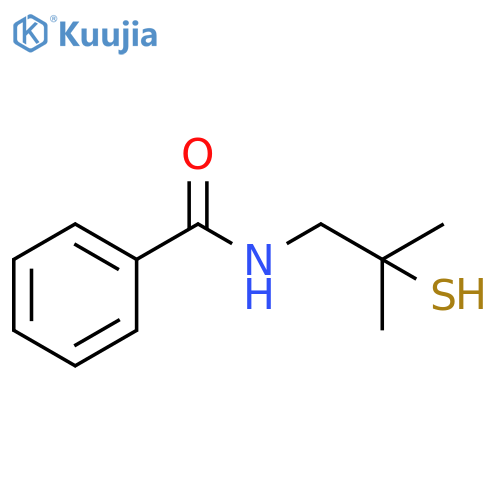 Benzamide, N-(2-mercapto-2-methylpropyl)- structure
