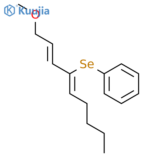 BENZENE, [[(1Z)-1-[(1E)-3-METHOXY-1-PROPENYL]-1-HEXENYL]SELENO]- structure