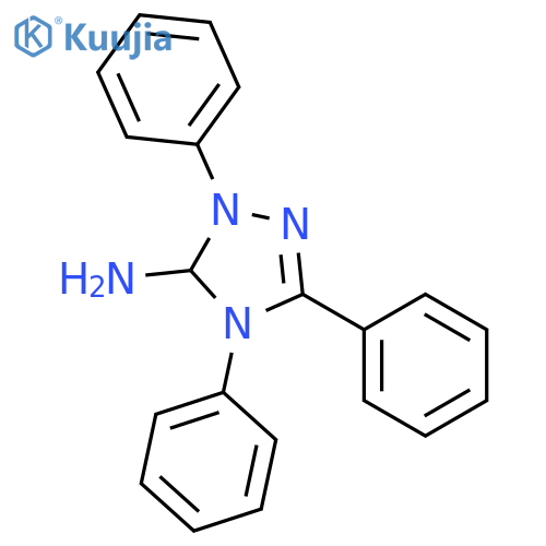 1H-1,2,4-Triazol-5-amine, 4,5-dihydro-1,3,4-triphenyl- structure