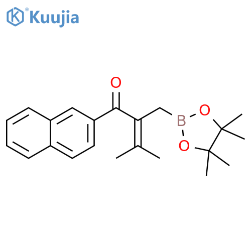2-Buten-1-one,3-methyl-1-(2-naphthalenyl)-2-[(4,4,5,5-tetramethyl-1,3,2-dioxaborolan-2-yl)methyl]- structure