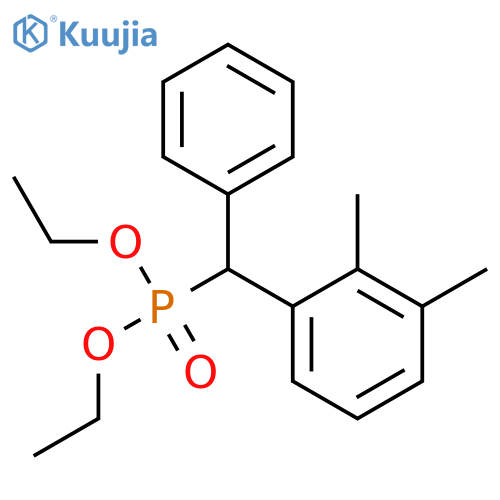 Phosphonic acid, [(2,3-dimethylphenyl)phenylmethyl]-, diethyl ester structure