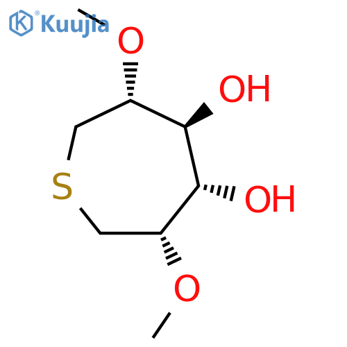 D-Glucitol, 1,6-dideoxy-1,6-epithio-2,5-di-O-methyl- structure