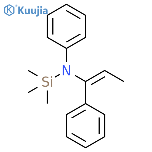 Silanamine, 1,1,1-trimethyl-N-phenyl-N-(1-phenyl-1-propenyl)-, (E)- structure