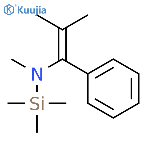 Silanamine, N,1,1,1-tetramethyl-N-(2-methyl-1-phenyl-1-propenyl)- structure