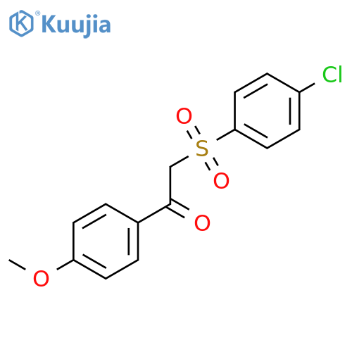 Ethanone, 2-[(4-chlorophenyl)sulfonyl]-1-(4-methoxyphenyl)- structure