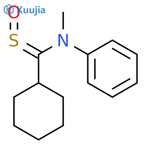 Cyclohexanecarbothioamide, N-methyl-N-phenyl-, S-oxide structure