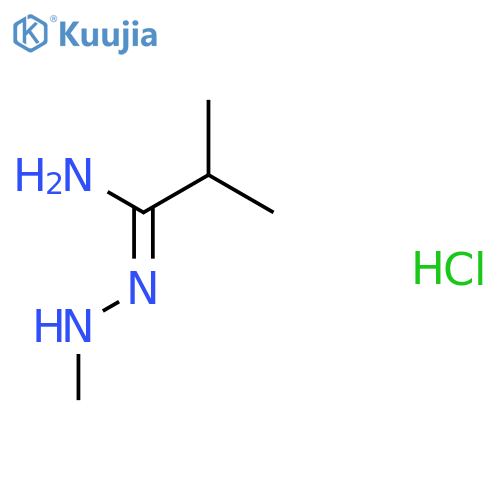 2-methyl-N-(methylamino)propanimidamide hydrochloride structure