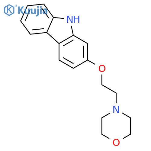 9H-Carbazole, 2-[2-(4-morpholinyl)ethoxy]- structure